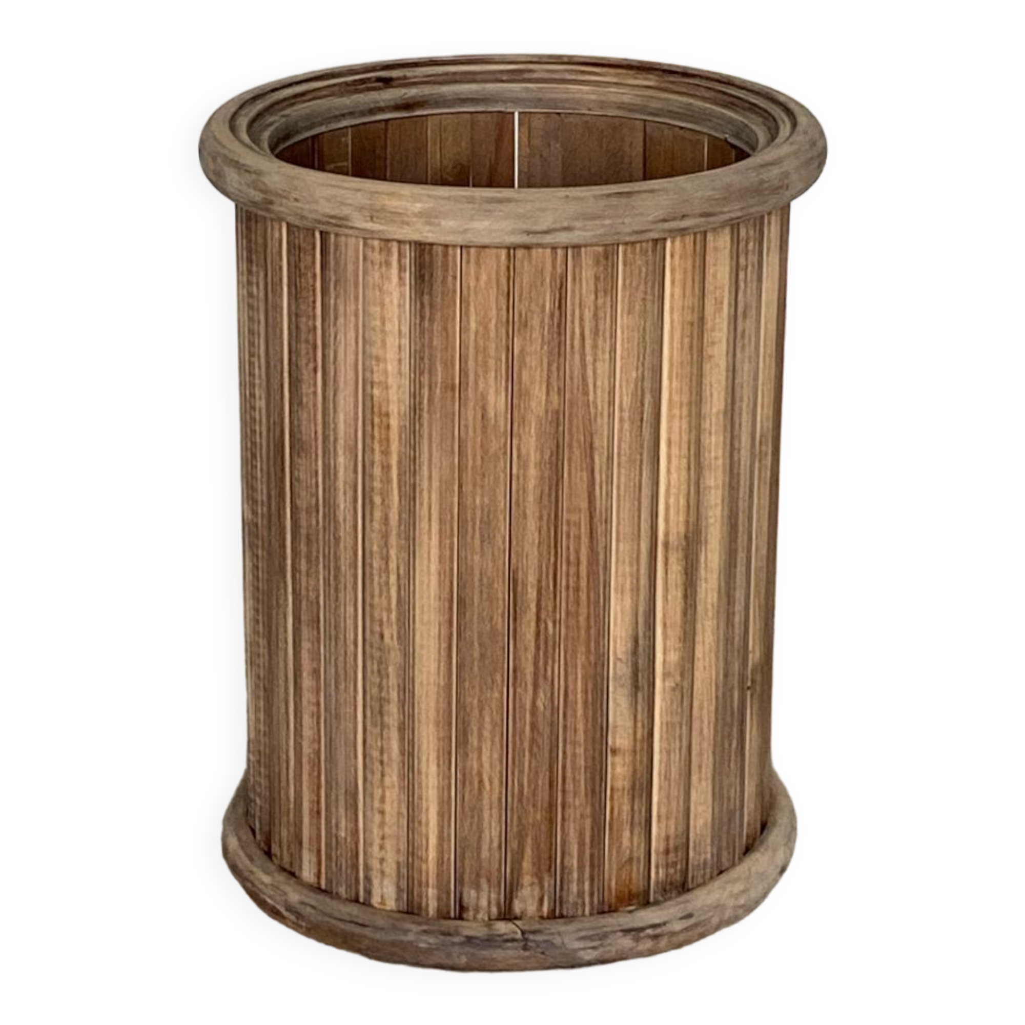 Wooden umbrella stand walking stick holder