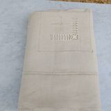Old great days sheet & returns ecru linen canvas - (circa 1900) never used 228 x 290 cm