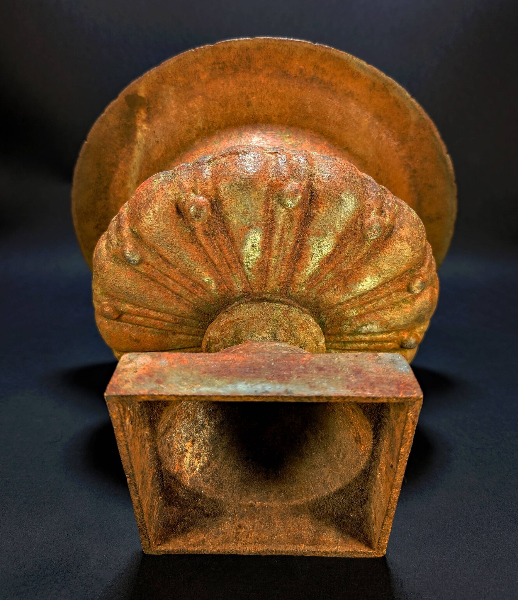 Old Cast Iron Planter – Medici Basin on Stand – 27 cm – 5.5 kg