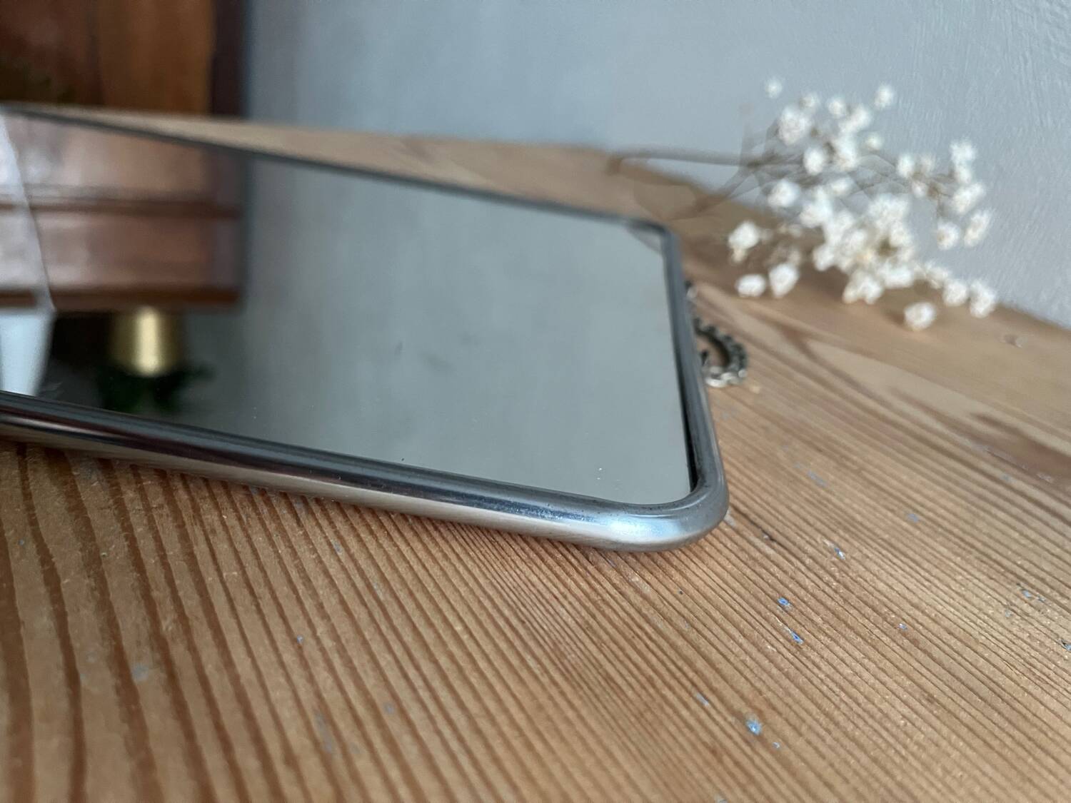 Vintage barber mirror 29 x 24 cm