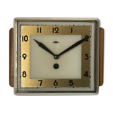 1950 art deco wooden clock prim, czechoslovakia