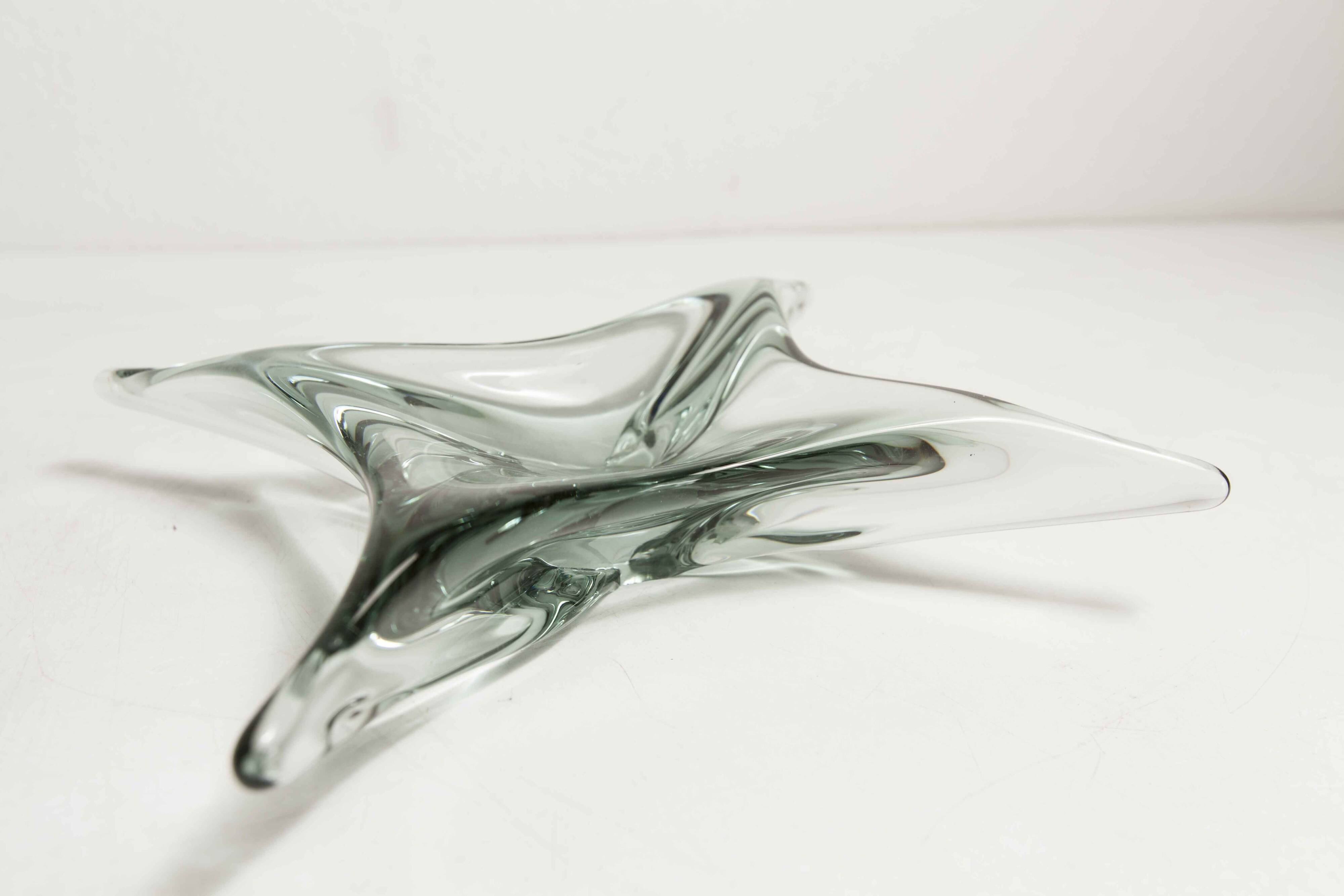 Green Murano glass ashtray