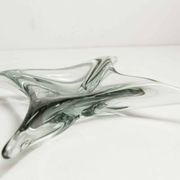 Green Murano glass ashtray