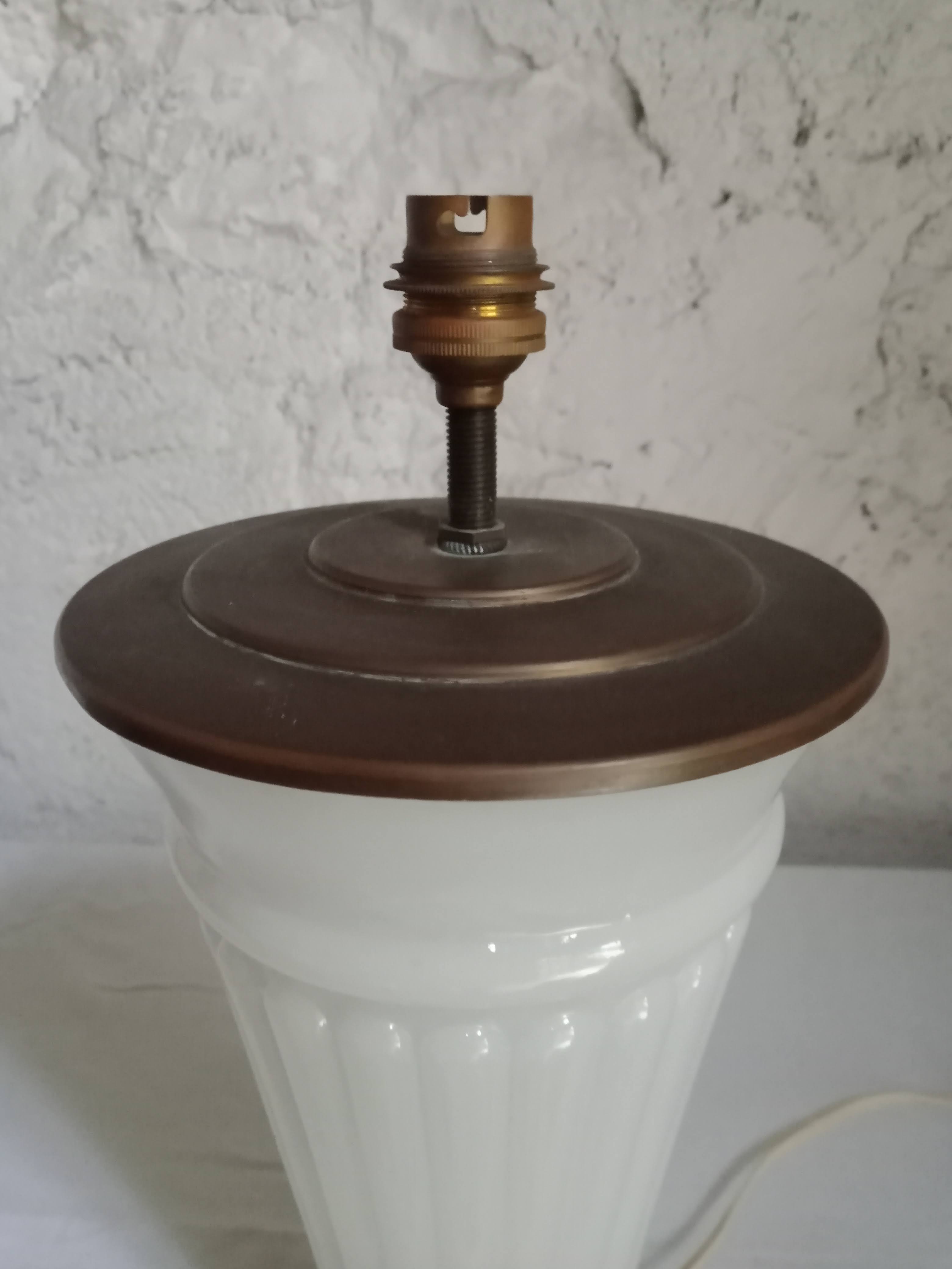 White opaline lamp base