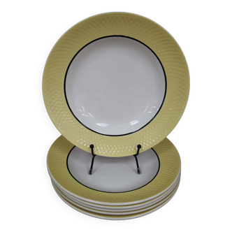 Set of 6 “Orchies Moulin des Loups” soup plates