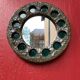 Round ceramic mirror signed IFO Denmark circa 1960