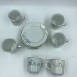6 vintage cups and saucers