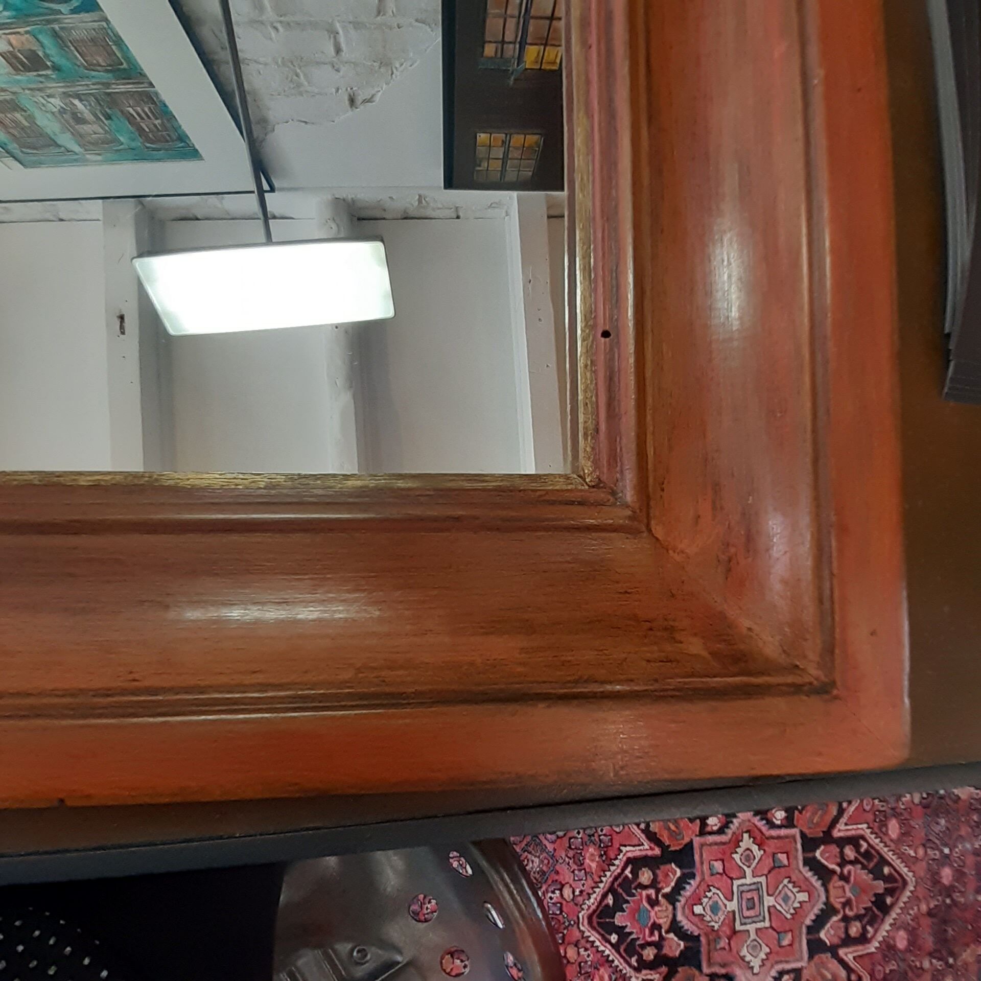 Wood mirror