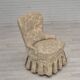 1970s, Danish easy side chair, original very good condition, floral furniture velour.