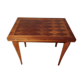 Table salle à manger extensible porte-feuille bois et placage art déco