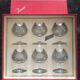 6 Baccarat crystal cognac glasses in box