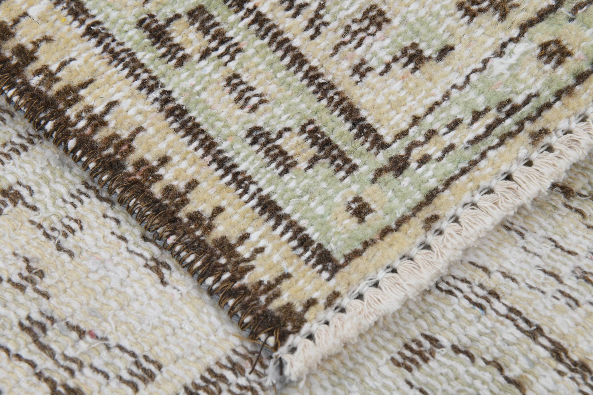 Tapis Vintage Tons Neutres Beige Motif Discret Élégant, 166x244 Cm