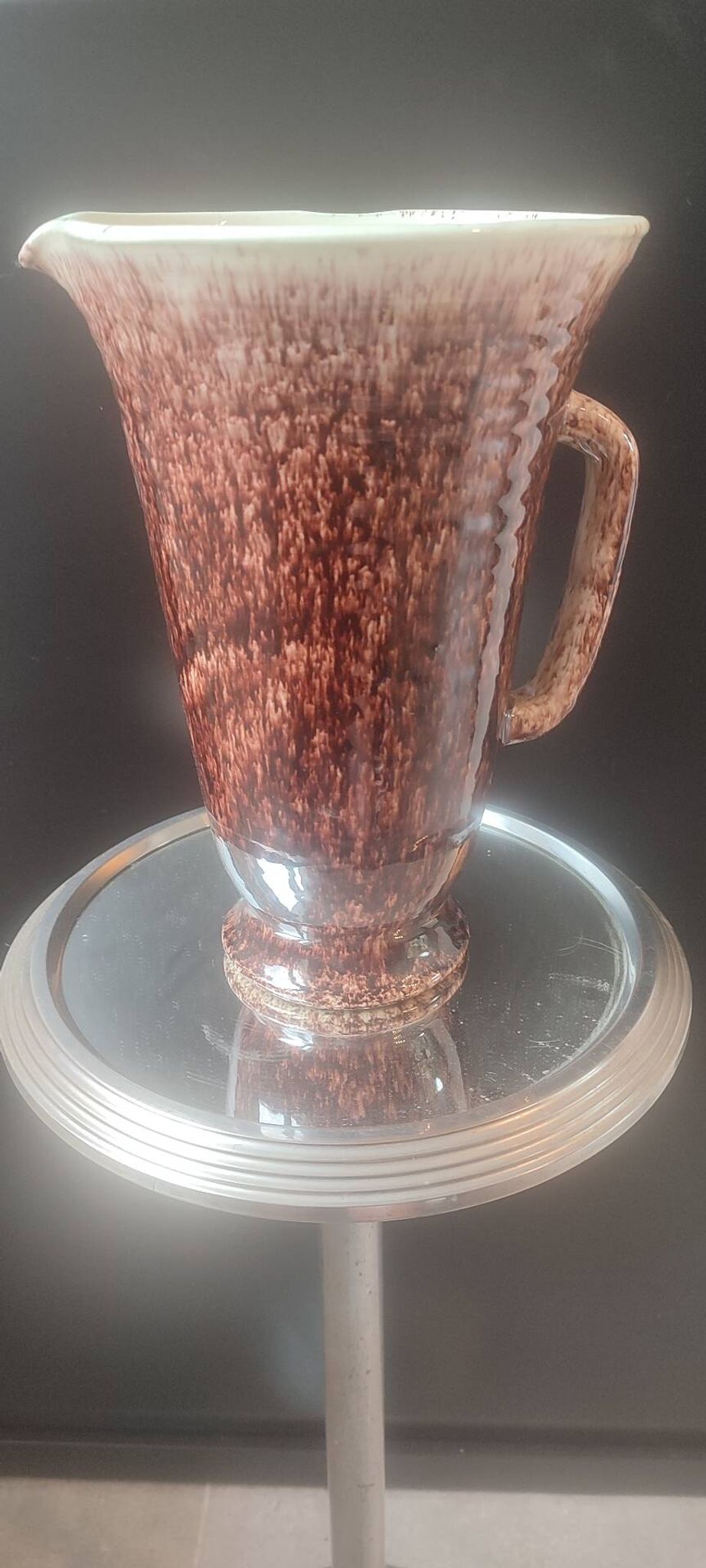 Large conical pitcher vase Accolay ceramics