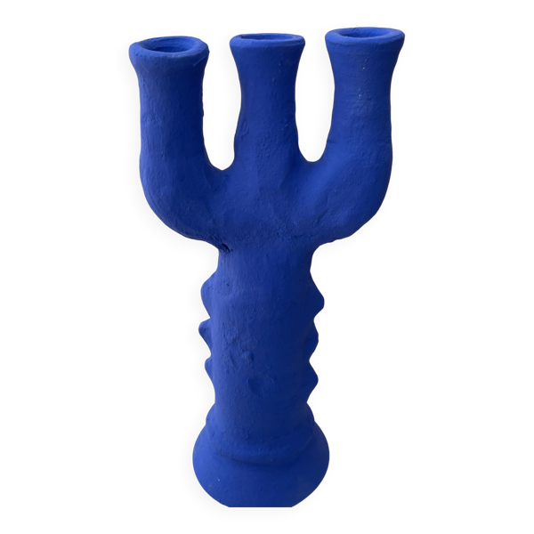 Bougeoir bleu