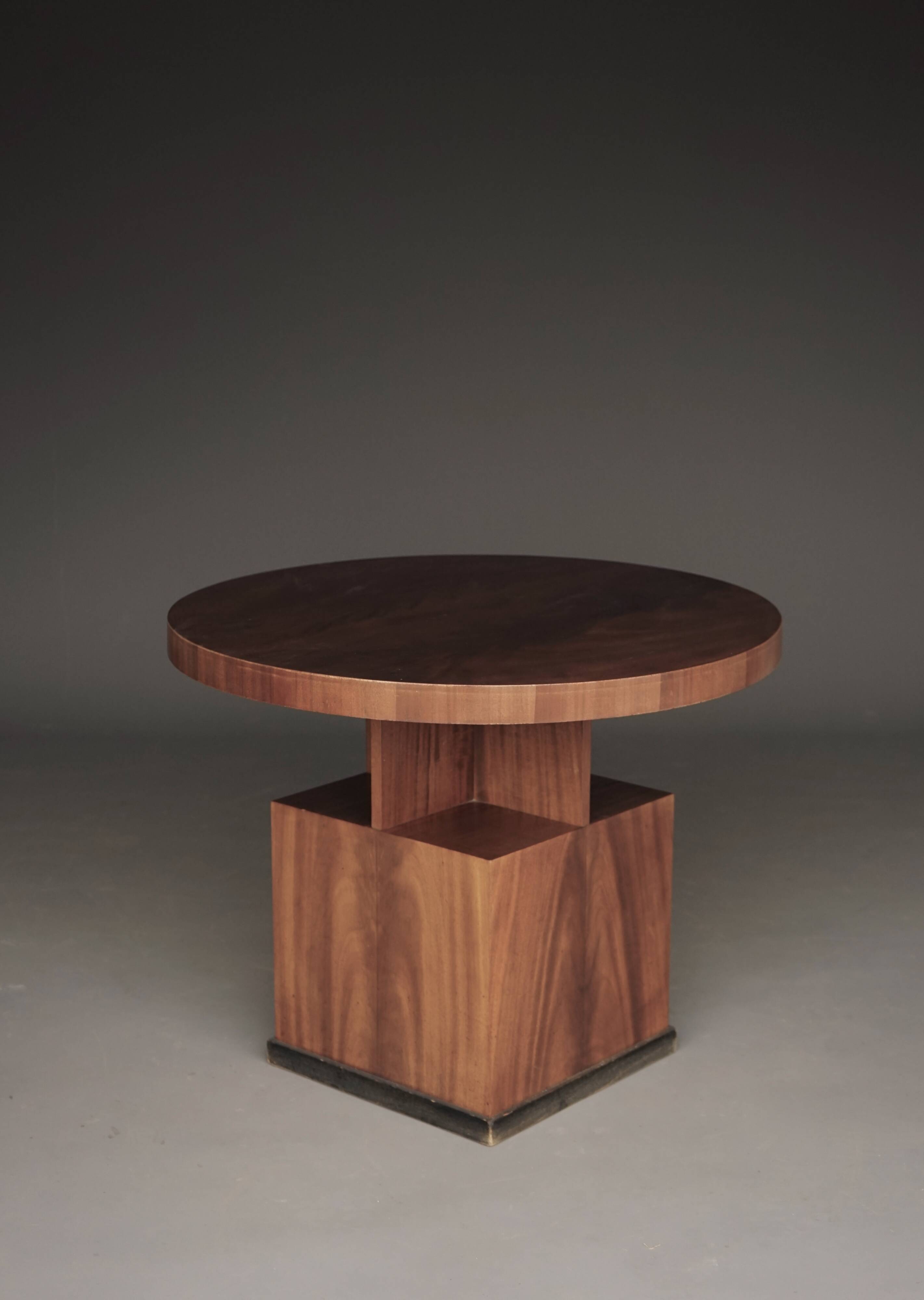 Geometric Art Deco Coffee or Side Table, 1930s