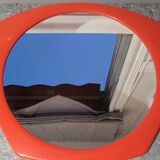 Miroir vintage orange années 70