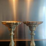 Bougeoirs ciselés anciens