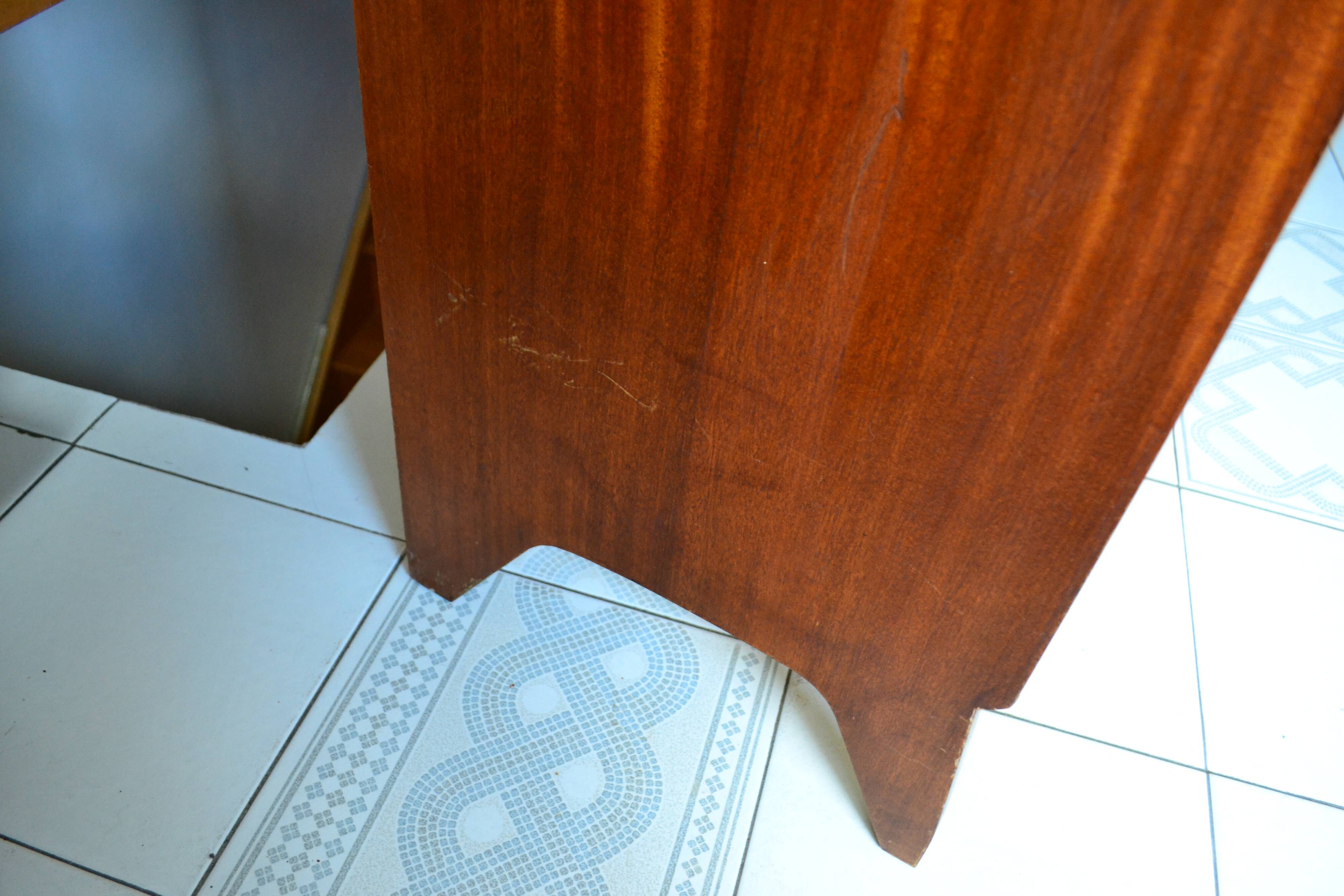 Vintage mahogany wing-shaped secretary