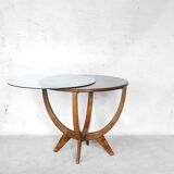 Table Walnut Bydgoskie Fabryki Mebli Poland 1950 s