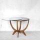 Table Walnut Bydgoskie Fabryki Mebli Poland 1950 s