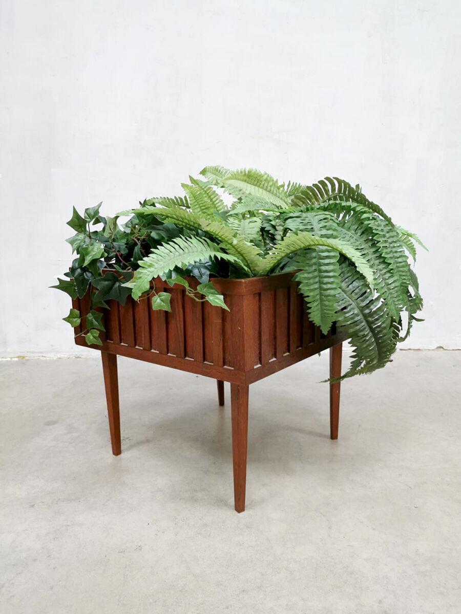 Teak indoor planter plant stand ‘minimalism’