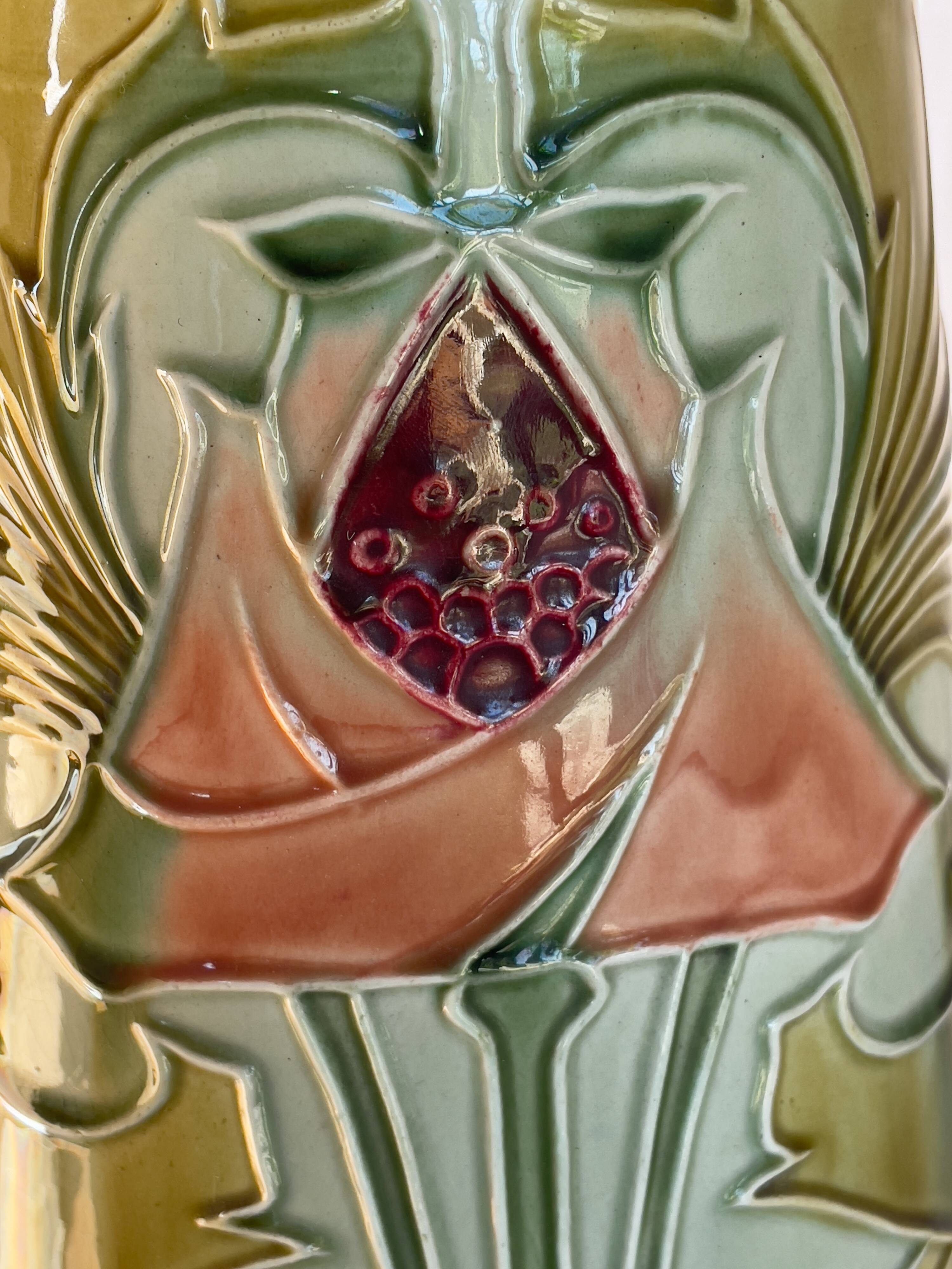 Art Nouveau column 1903 - Minton UK factory, slip-cast ceramic.