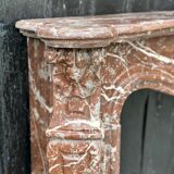 Louis XV style fireplace in rancid marble around 1900