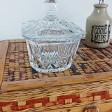Sucrier en verre transparent