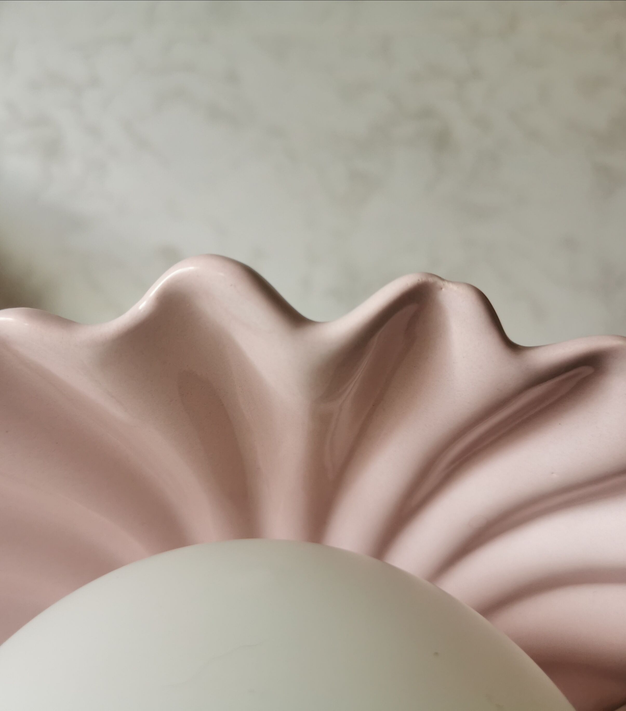 Opaline shell lamp