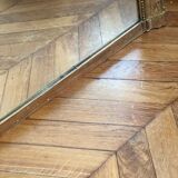 Old mirror louis Philippe Dore gold leaf pediment gilded fireplace