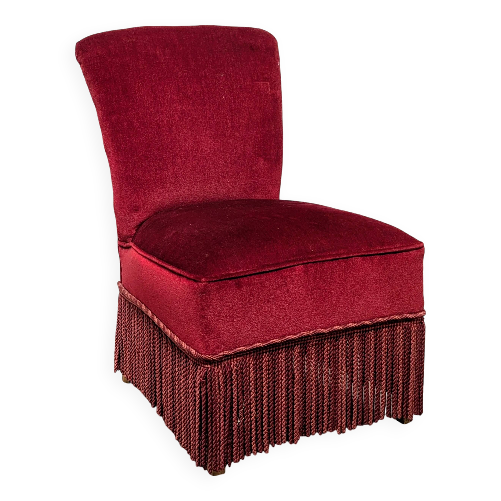 Velvet toad armchair