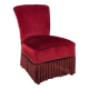 Velvet toad armchair