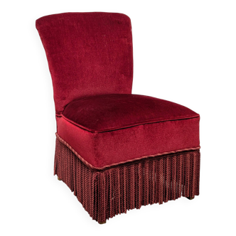 Velvet toad armchair