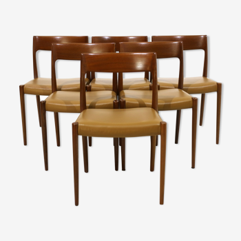 Chaises à manger par Niels Otto M'ller, années 1960, Ensemble de 6