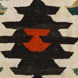 9x12 Kilim Red Green Oversize Vintage Kilim Rug, 275x370Cm