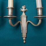 Pair of bronze wall sconces