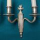 Pair of bronze wall sconces