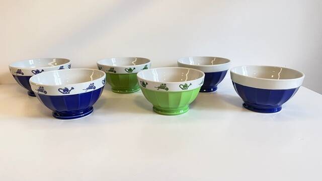 3 BOWLS Italian Porcelain SATURNIA Vintage