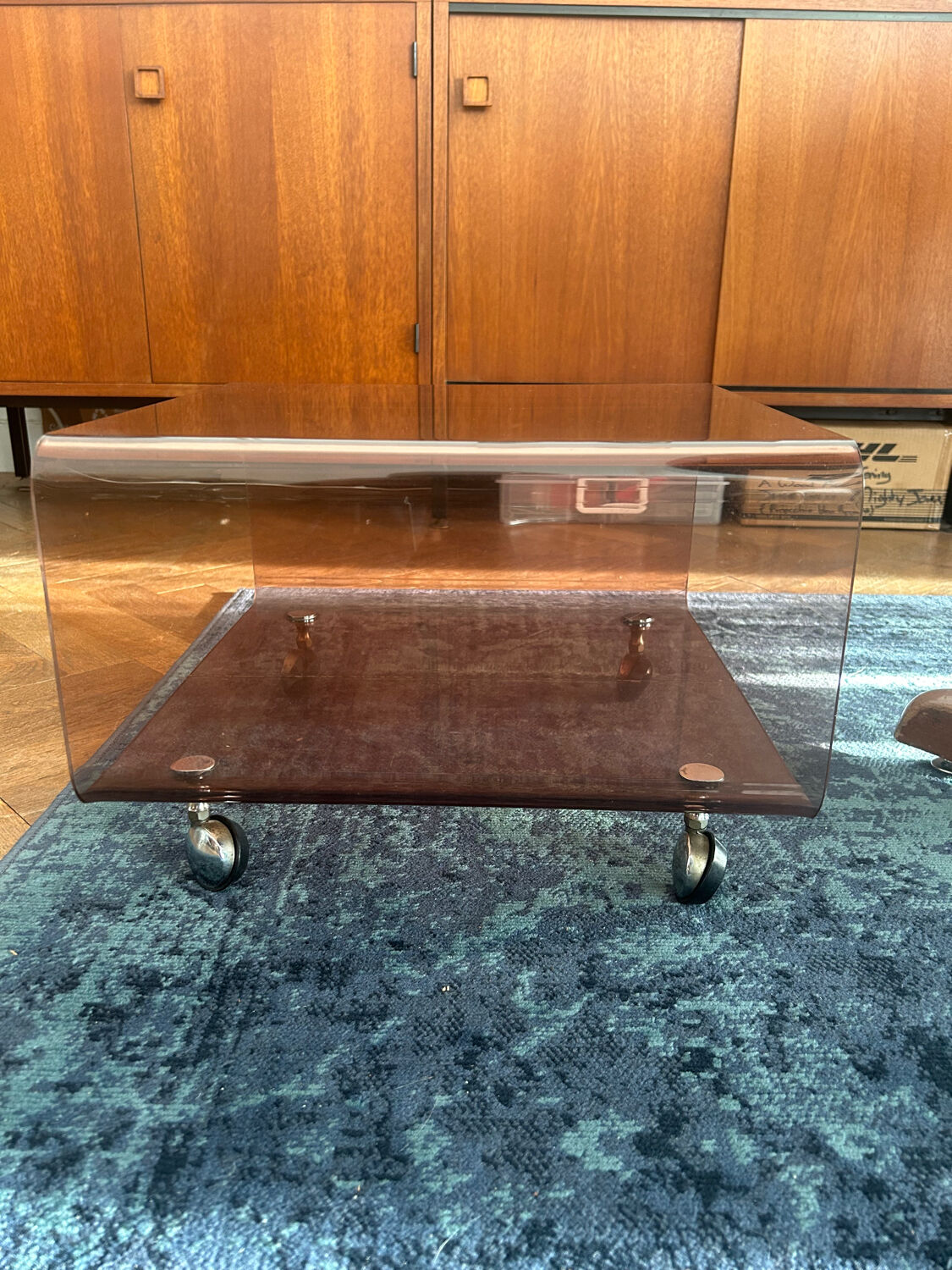 Rolling furniture/coffee table/nightstand/side table by michel dumas