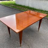 Table à manger scandinave extensible bois et palissandre laquée 230cm