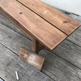 Massive larch farm bench