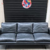 Leather sofa from the 70s chrome footing