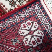 Handmade vintage Persian Gashkai rug 62cm x 105cm, 1960s