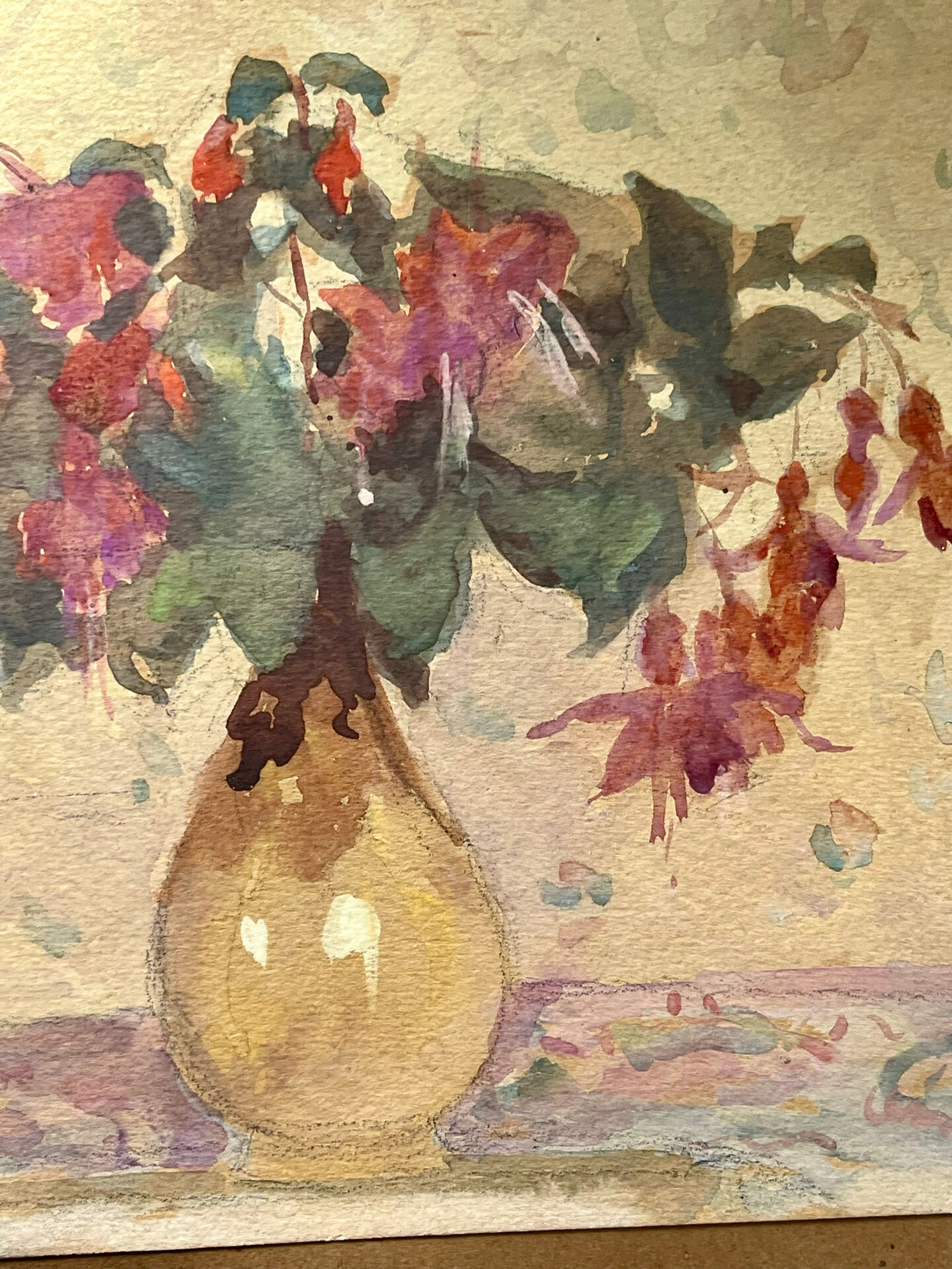 Ancient flower painting