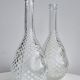 Lot of two glass bottles