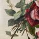 Oil on canvas with vintage roses