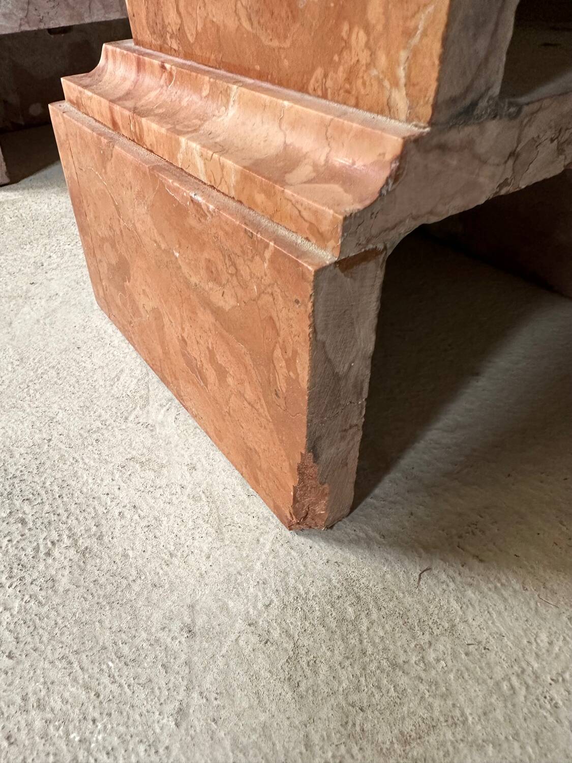 Pair of 20th century marble columns