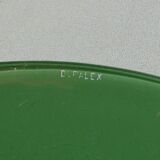 4 flat plate Duralex green Vintage