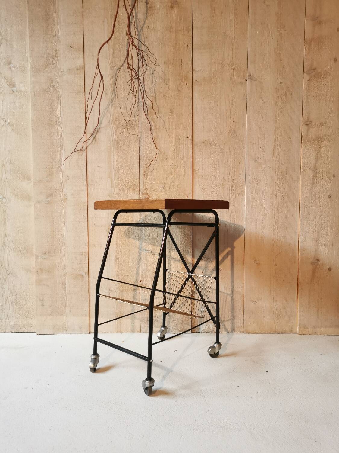 Vinyl door on wheels