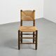 Bauche chair and stool set, Charlotte Perriand for Maison Sentou, circa 1950
